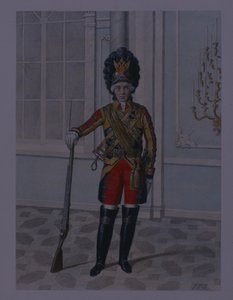 Officer vid livgardets kavalleriregemente 1764-1796, början av 1840-talet av Mikhail Ivanovich Terebenev