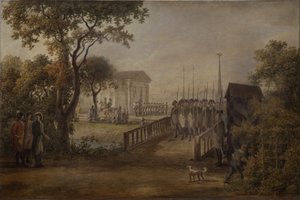 Vaktbyte på Tsarinas Meadow i Sankt Petersburg, 1799