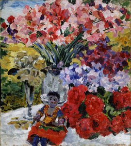 Blommor och en docka, 1916