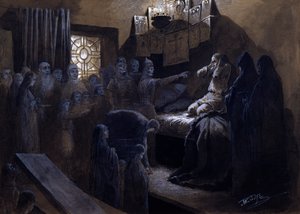 Ivan den hemska och hans offers spöken, 1800- eller tidigt 1900-tal av Mikhail Petrovich Klodt