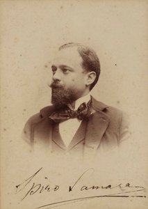 Porträtt av kompositören Spyridon Samaras 1861-1917, ca 1894. av Milano . Guigoni and Bossi