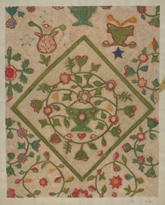 Quilt lampett av Mildred E. Bent