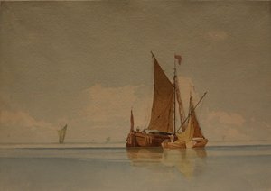 A Calm, okänt datum (akvarell och blyerts på papper)