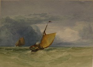 A Gale, okänt datum (akvarell och blyerts på papper)