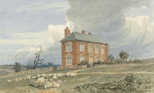 Irmingland Hall, Norfolk (wc med bläck över grafit på vävt papper)