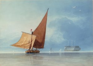 Sjöfarten vid inloppet till Medway, Kent