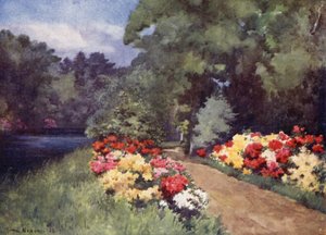 Azaleor, Het Loo (färg litho) av Mima Nixon