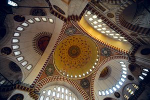 Interiör av Suleymaniye-moskén