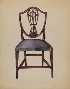 Stol, ca 1936 (akvarell och gouache på papper)
