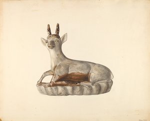 Rådjursfigur, ca. 1938.