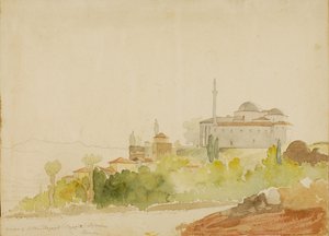 Sultan Bajazid I:s moské/derim, Brusa av Miner Kilbourne Kellogg