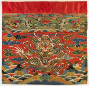 Altarfrontal, tidigt 1600-tal (siden i gobelängväv) av Ming Dynasty Chinese School