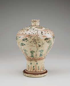 Flaska, sent 1300-1400-tal (keramik)