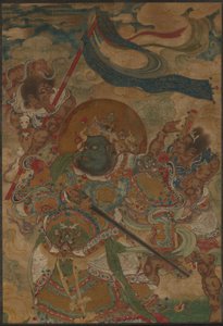Himmelske kung Virudhaka av Ming Dynasty Chinese School