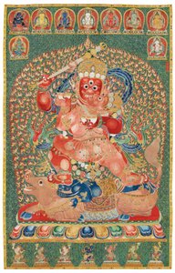 Imperial broderad siden Thangka av Ming Dynasty Chinese School