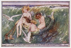 Den övergivna sjömannen. Matthew Arnold (färg litho)