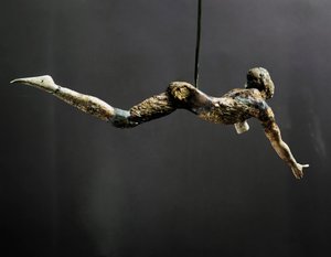 Akrobat (även kallad The bull leaper), elfenbensfigur, 1700-1400 f.Kr. av Minoan