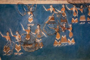 Sacred Grove och Dance Fresco av Minoan