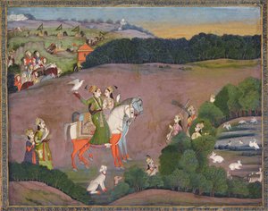 Sultan Baz Bahadur och Rupmati, från 1735