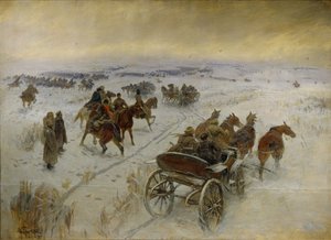 Slaget vid Yegorlykskaya, 1928-1929 av Mitrofan Borisovich Grekov