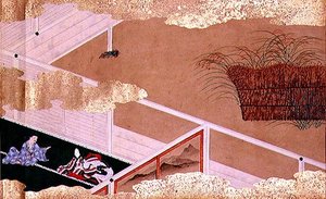 Tales of Bunsho (bläck, färg och guld på papper)