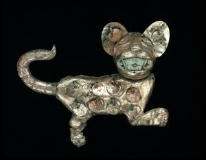 Kattfigur av Moche Moche