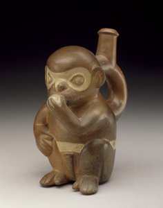 Monkey Vessel, 50-100 AD (keramik med slip)