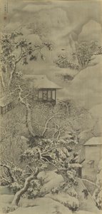 Snölandskap av Mochizuki Gyokusen