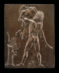 Hercules och Antaeus, sent 1400-tal - tidigt 1500-tal. av Moderno