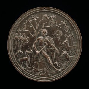 Orpheus Playing to the Animals, sent 1400-tal - tidigt 1500-tal. av Moderno