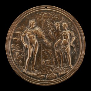 Orpheus Redeeming Eurydice, sent 1400-tal - tidigt 1500-tal. av Moderno