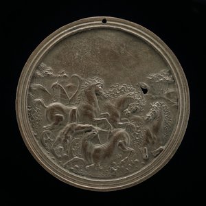 Hippolytus död, eller Phaetons fall, sent 1400-tal - tidigt 1500-tal. av Moderno