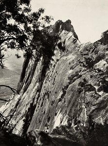 "Building an Empire" i den fascistiska tidsåldern: Mount Bianco, Zaad Amba, 1936-05-09 (s/v foto) av Modestino Baldinetti