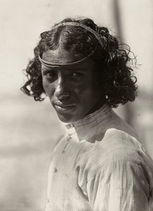 Att bygga ett imperium i den fascistiska tidsåldern: en fiskare från Massaua, 1936-05-09 (s/v foto) av Modestino Baldinetti