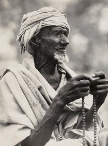 Att bygga ett imperium i den fascistiska tidsåldern: en gammal muslimsk hövding, 1936-05-09 (s/v foto) av Modestino Baldinetti