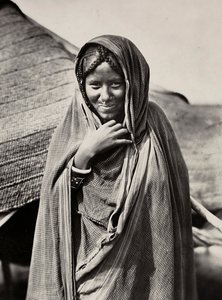 Att bygga ett imperium i den fascistiska tidsåldern: en kvinna från Habab-stammen, 1936-05-09 (s/v foto) av Modestino Baldinetti