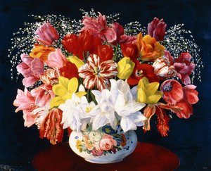 Stor bukett tulpaner av Moise Kisling