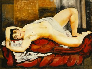 Naken i vitt lakan; Nu Couche au Drap Blanc