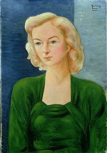 Porträtt av Madame Martin av Moise Kisling