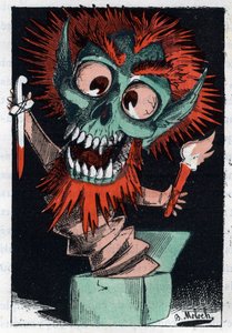 Allegori om den sociala faran på 1800-talet av Moloch