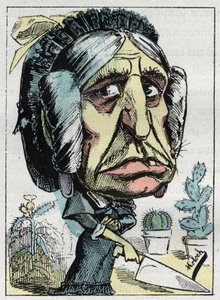 Allegori över "" styvmodern "" (Belle mere) i "" Le Trombinoscope"" av Touchatout, karikatyr av B. Moloch från 1882 (1849-1909). Privat samling. av Moloch