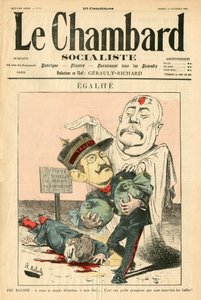 Omslag till ""Le Chambard Socialiste"", Satirical in Colors av Moloch