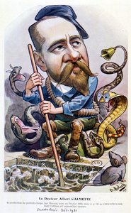 Dr. Calmette - Tecknad av Moloch, i "" Chanteclair", februari 1909
