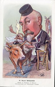 Illustration av Moloch (1849-1909) i "" Chanteclair""