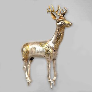 Stag, Arkhangai-provinsen, Khashaat-templet, Caydam, Mongoliet, ca 730 (silver med förgyllning)
