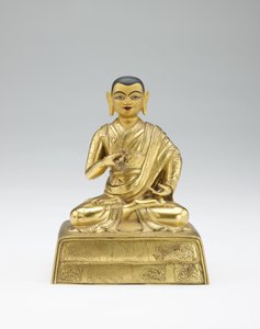 Tolfte Dalai Lama, Trinlay Gyatso, från en partiell uppsättning lamor och lärare, mitten av 1800-talet