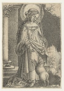 Saint Agnes av Monogrammist AC