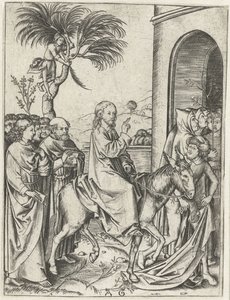 Kristi inträde i Jerusalem Passion Story (serietitel) av Monogrammist AG
