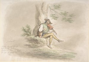 Zigenare spelman, 1858. av Monogrammist CG