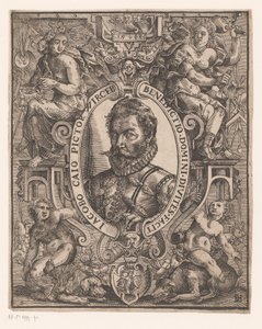 Porträtt av Jacob Cay av Monogrammist DH (Duitsland)